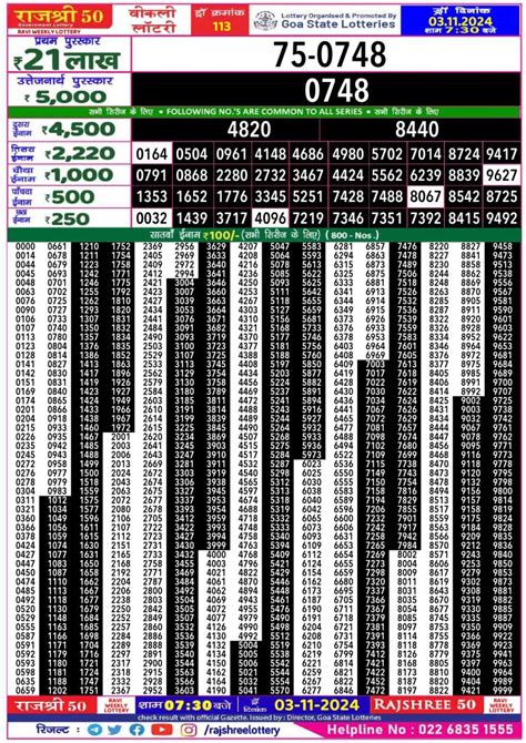 rajshree 50 ravi weekly lottery|RAJSHREE 50 RAVI WEEKLY LOTTERY Dated 26 MAY 2024, .